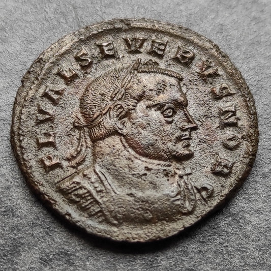 Sévère II (306-307) Follis Genio Popvli Romani Lyon 9,70 gr