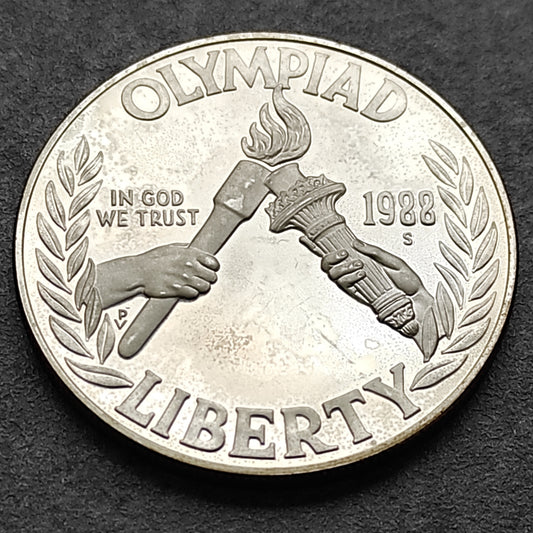 États-Unis 1 Dollar 1988 Jeux olympiques Argent 26.73 gr 38.1 mm USA