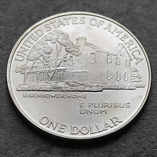 États-Unis 1 Dollar 1990 Dwight Eisenhower Argent 26.73 gr 38.1 mm USA