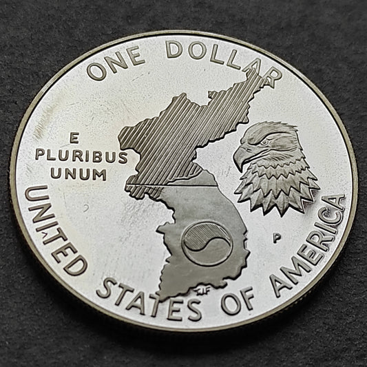 États-Unis 1 Dollar 1991 Mémorial de la guerre de Corée argent 26.73 gr 38.1 mm USA