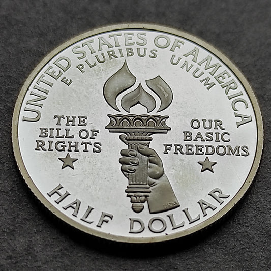 États-Unis Half Dollar 1993 Déclaration des droits du citoyen Argent 12.5 gr 30.6 mm USA