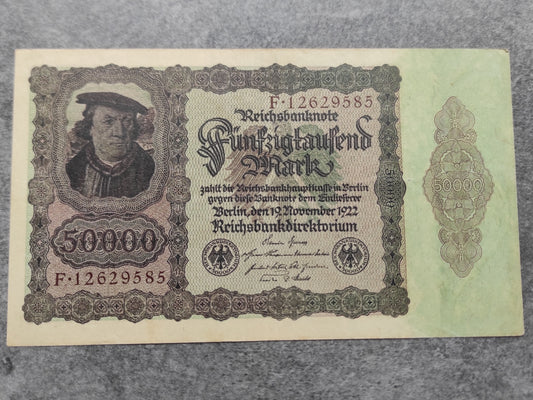 Allemagne  billet 50000 Mark 1922