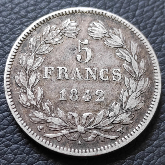 Frankreich 5 Francs 1842 W Lille Louis Philippe I. 1830 - 1848 Der