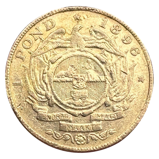 South Africa / Afrique du Sud - 1 Pond 1896 Or 7,87 gr