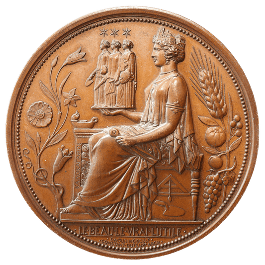 Médaille Société centrale des Architectes 27 Mai 1843 Par Oudiné 150,67 gr