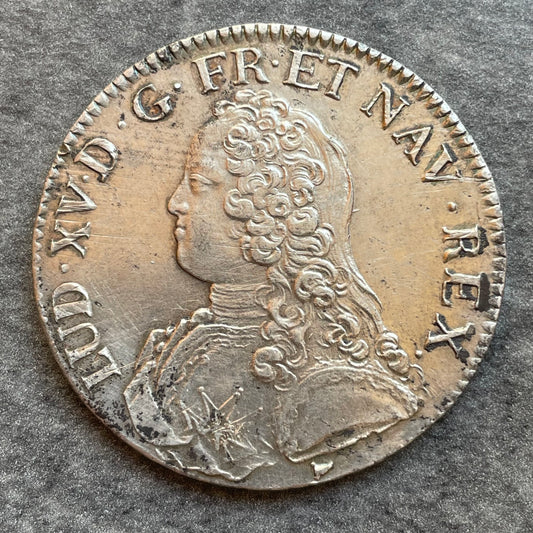 Louis XV (1715-1774) Écu aux branches d'olivier 1726 I Limoges - 29,13 gr - G. 321
